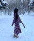 Striped Knit Dress & Cardigan